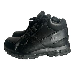 Nike Air Max Goadome Men’s Black Leather Lace up Waterproof Boots Size 11